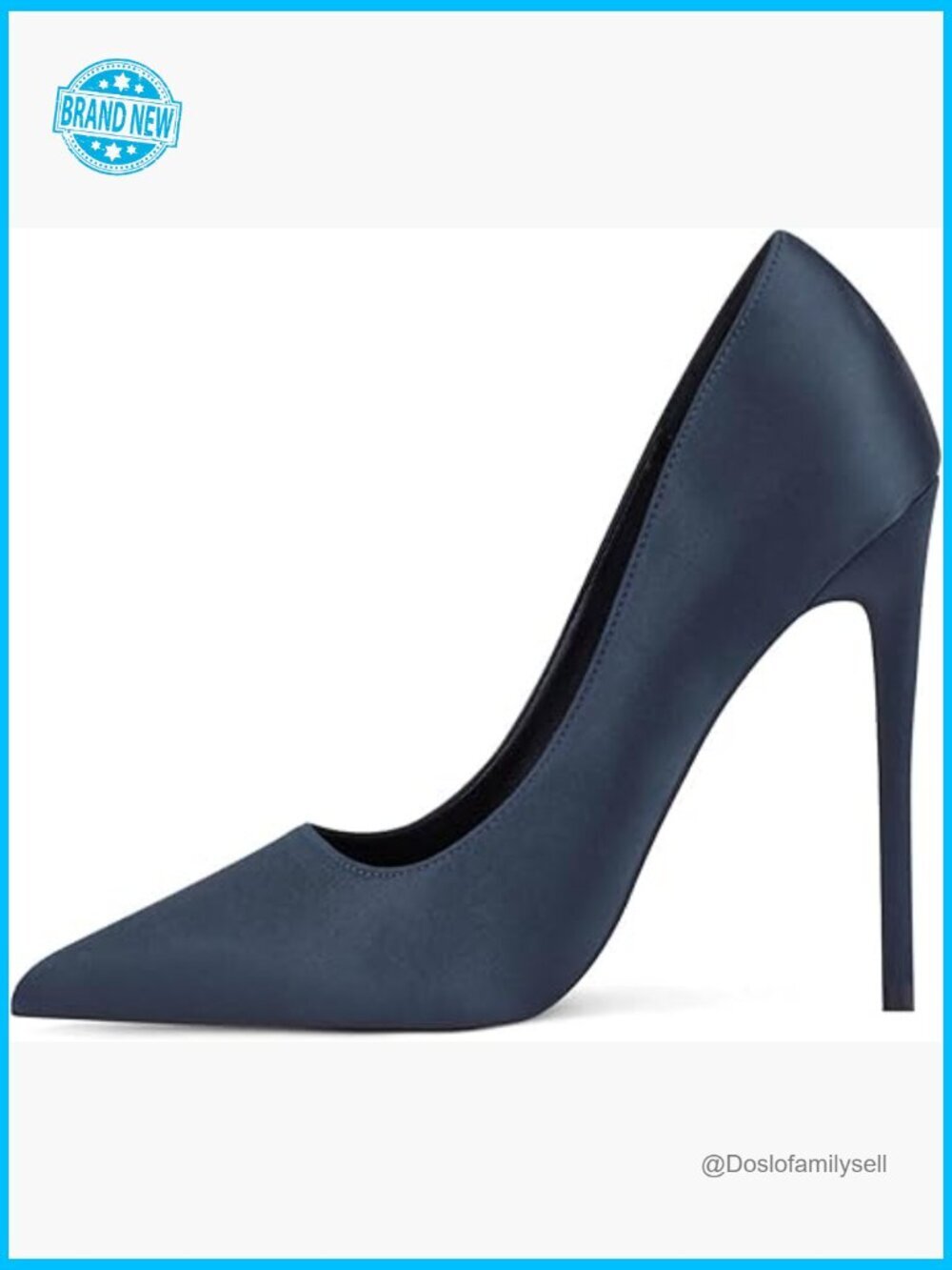 Satin Pointed Toe Stiletto Pumps High Heels Bridal Wedding Party Evening Shoes